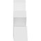 Ekena Millwork Saratoga Architectural Grade PVC Gable Bracket, 60"W x 12 1/2"H x 4"D x 4"F, 5/12 Pitch GBP060X13X0404SAR00 - alternate 5